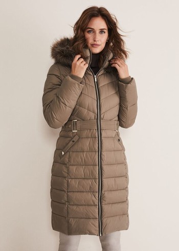 Phase Eight Synthia High Shine Puffer Coats Grey Canada | FMEGNO-158